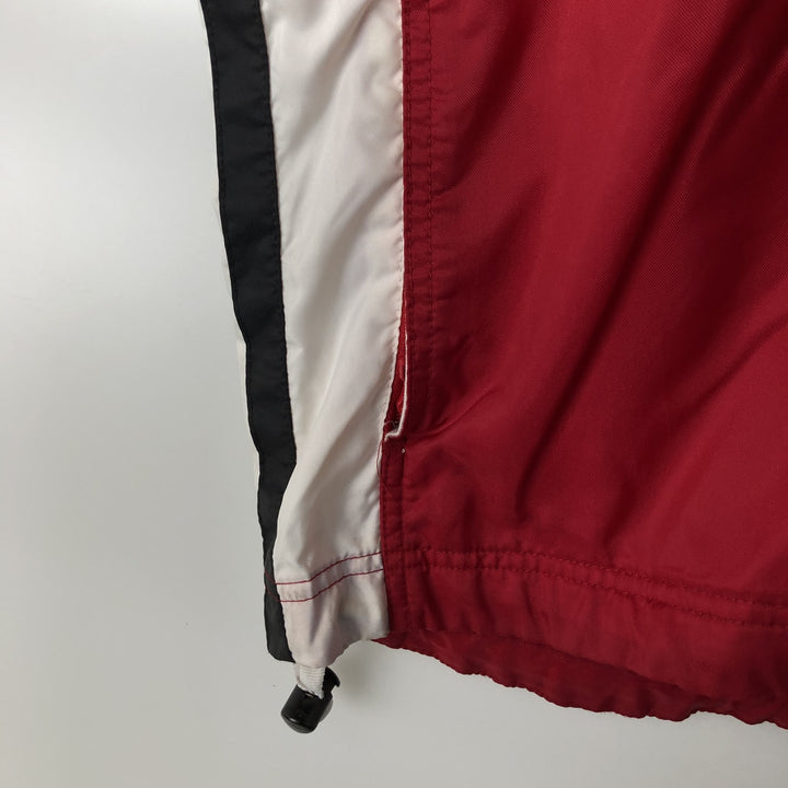 Vintage 90'S Nike half-zip nylon pullover, men's size L Nylon red type Vintage Second Hand