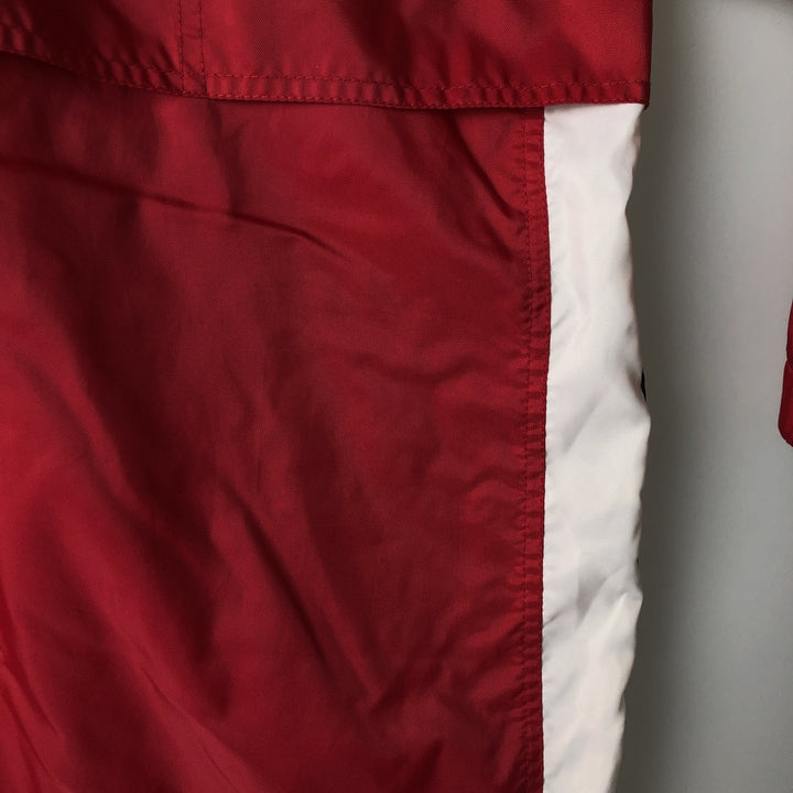 Vintage 90'S Nike half-zip nylon pullover, men's size L Nylon red type Vintage Second Hand