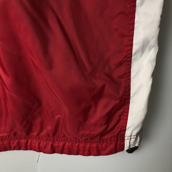 Vintage 90'S Nike half-zip nylon pullover, men's size L Nylon red type Vintage Second Hand