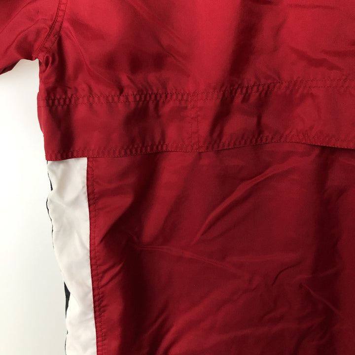 Vintage 90'S Nike half-zip nylon pullover, men's size L Nylon red type Vintage Second Hand