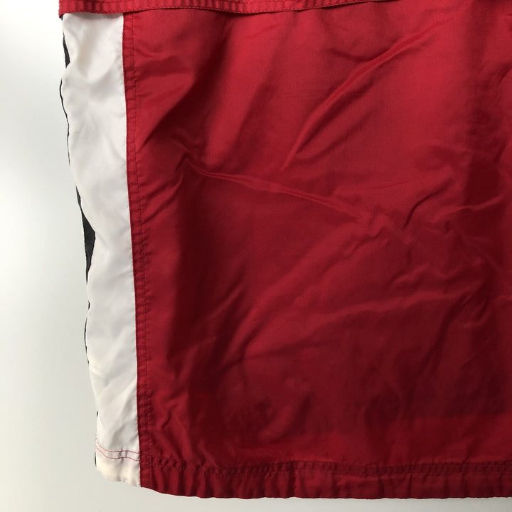 Vintage 90'S Nike half-zip nylon pullover, men's size L Nylon red type Vintage Second Hand