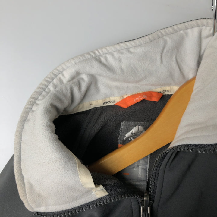 Nike ACG THERMAL LAYER 2 Windbreaker, Men's Size Medium polyester Charcoal Vintage Second Hand