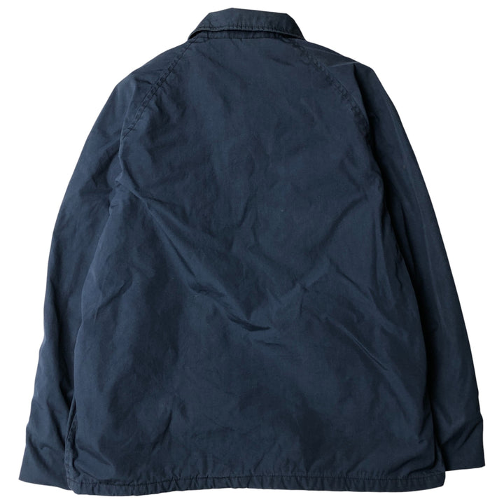 1980'S US Military Utility Jacket, Made in USA, Size 44R, Men's, Size L, Vintage polyester navy blue type Vintage Second Hand