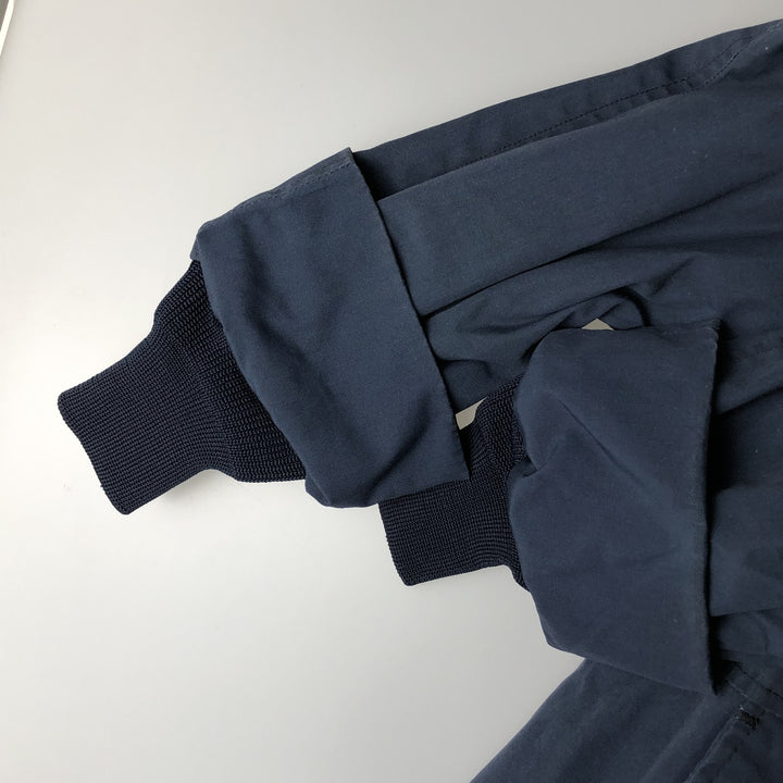 1980'S US Military Utility Jacket, Made in USA, Size 44R, Men's, Size L, Vintage polyester navy blue type Vintage Second Hand