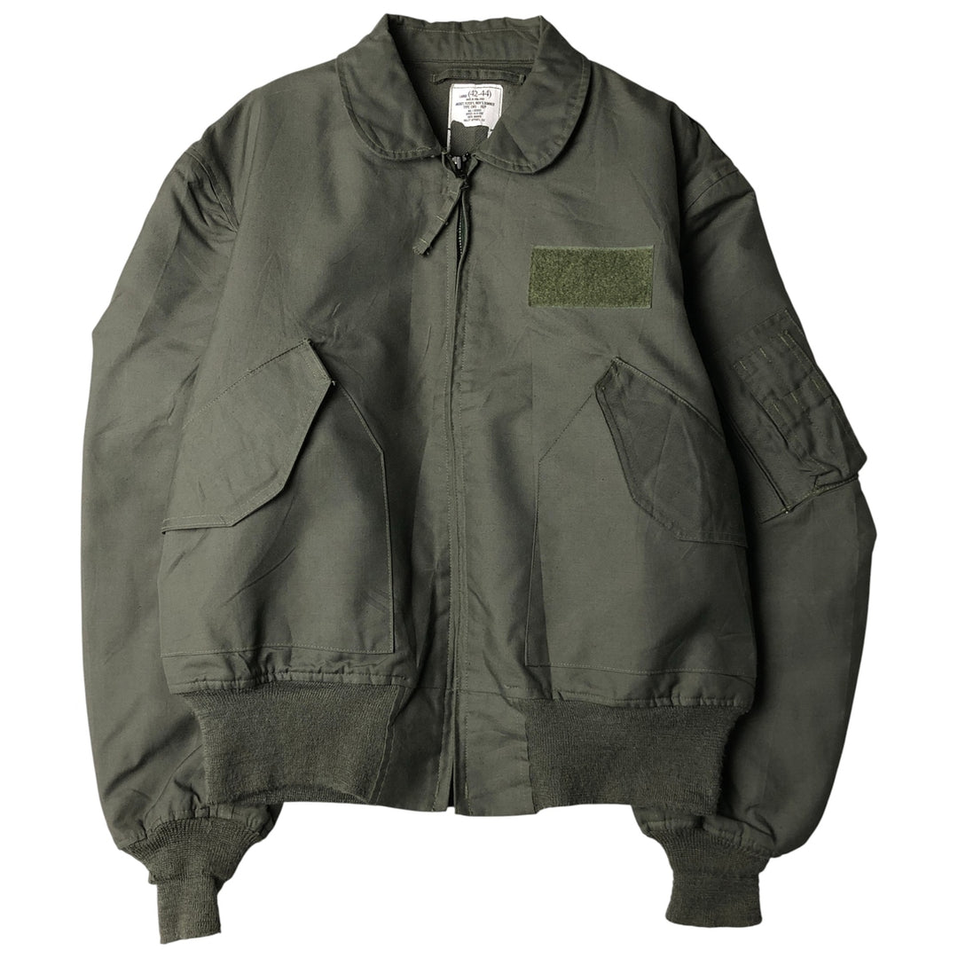 Authentic US military CWU-36P military flight jacket, made in USA, size LARGE (1942-1944), equivalent to men's L Aramid Khaki type Vintage Second Hand
