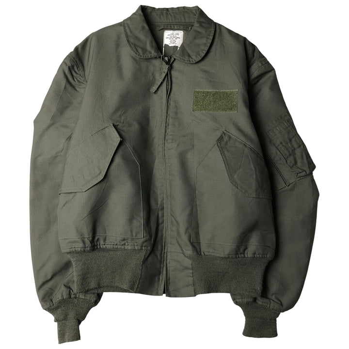 Authentic US military CWU-36P military flight jacket, made in USA, size LARGE (1942-1944), equivalent to men's L Aramid Khaki type Vintage Second Hand