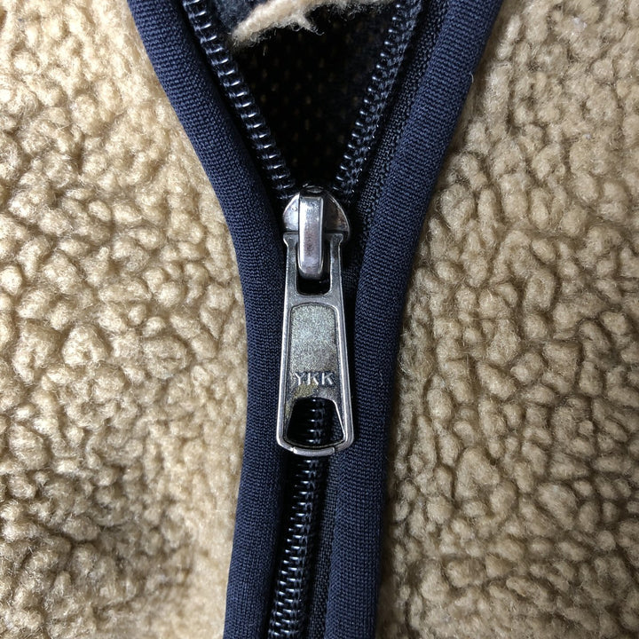 2000'S Ralph Lauren Polo Jeans Company Boa Jacket, Men's Size XL polyester beige type brown Vintage Second Hand