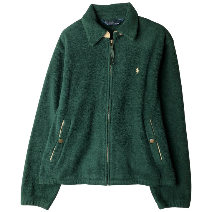 Ralph Lauren POLO by Ralph Lauren Swing Top Fleece Jacket, Men's Size Small polyester green type Vintage Second Hand