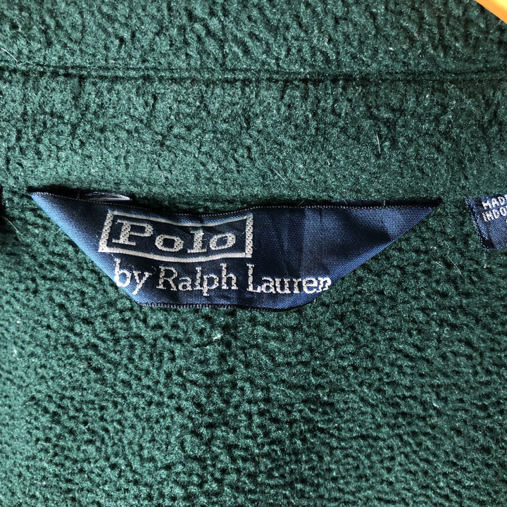 Ralph Lauren POLO by Ralph Lauren Swing Top Fleece Jacket, Men's Size Small polyester green type Vintage Second Hand