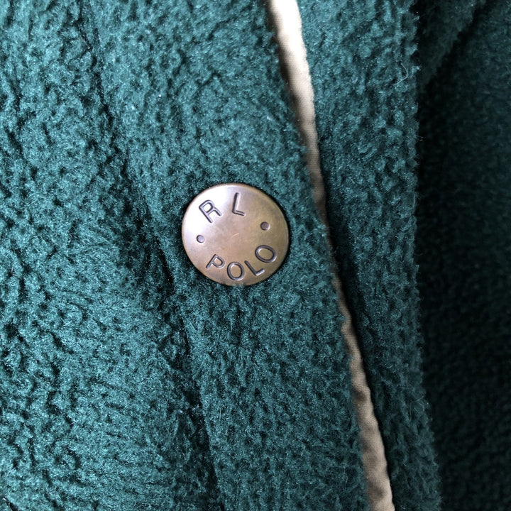 Ralph Lauren POLO by Ralph Lauren Swing Top Fleece Jacket, Men's Size Small polyester green type Vintage Second Hand