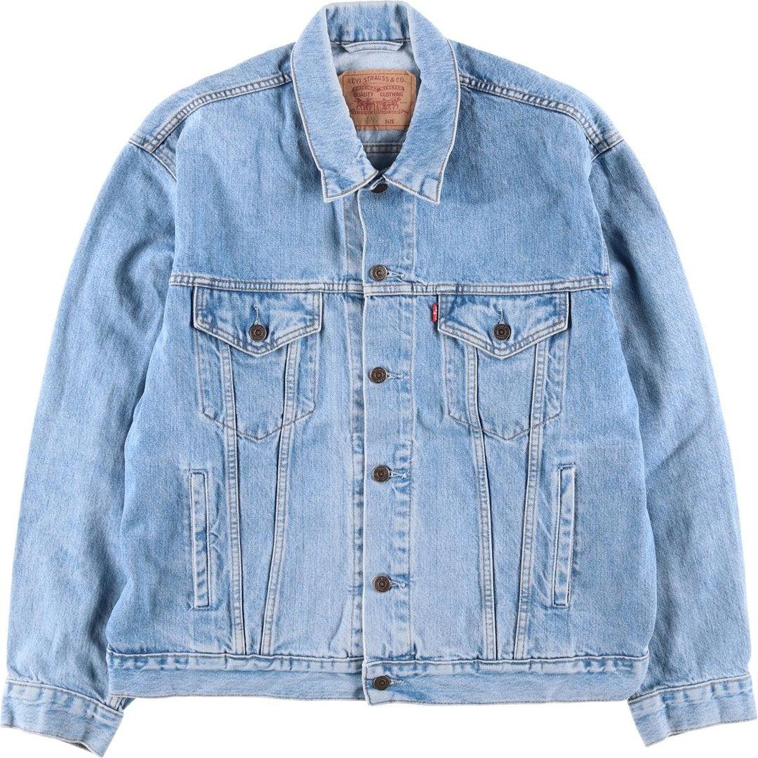 90'S Levi's 70503-0216 Denim Jacket, Men's Size XL, Vintage cotton blue type Vintage Second Hand