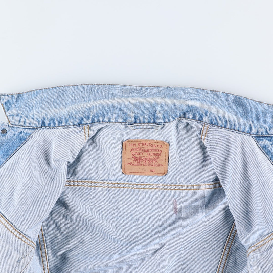 90'S Levi's 70503-0216 Denim Jacket, Men's Size XL, Vintage cotton blue type Vintage Second Hand