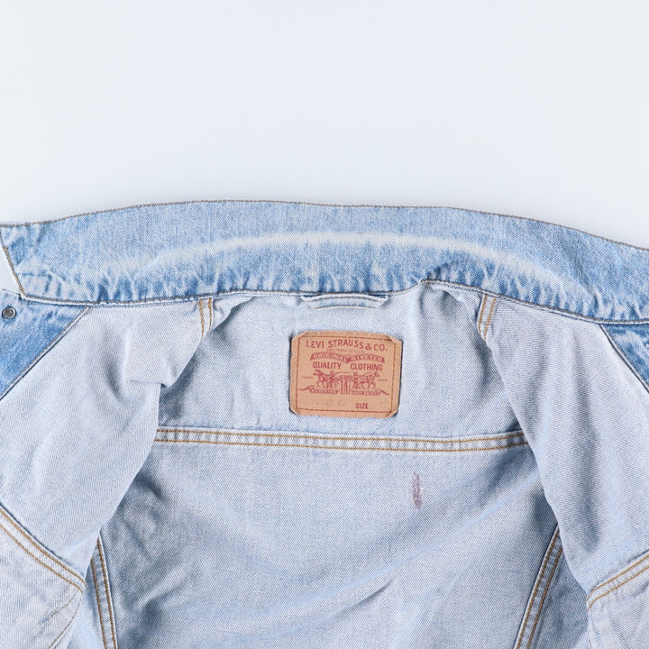 90'S Levi's 70503-0216 Denim Jacket, Men's Size XL, Vintage cotton blue type Vintage Second Hand