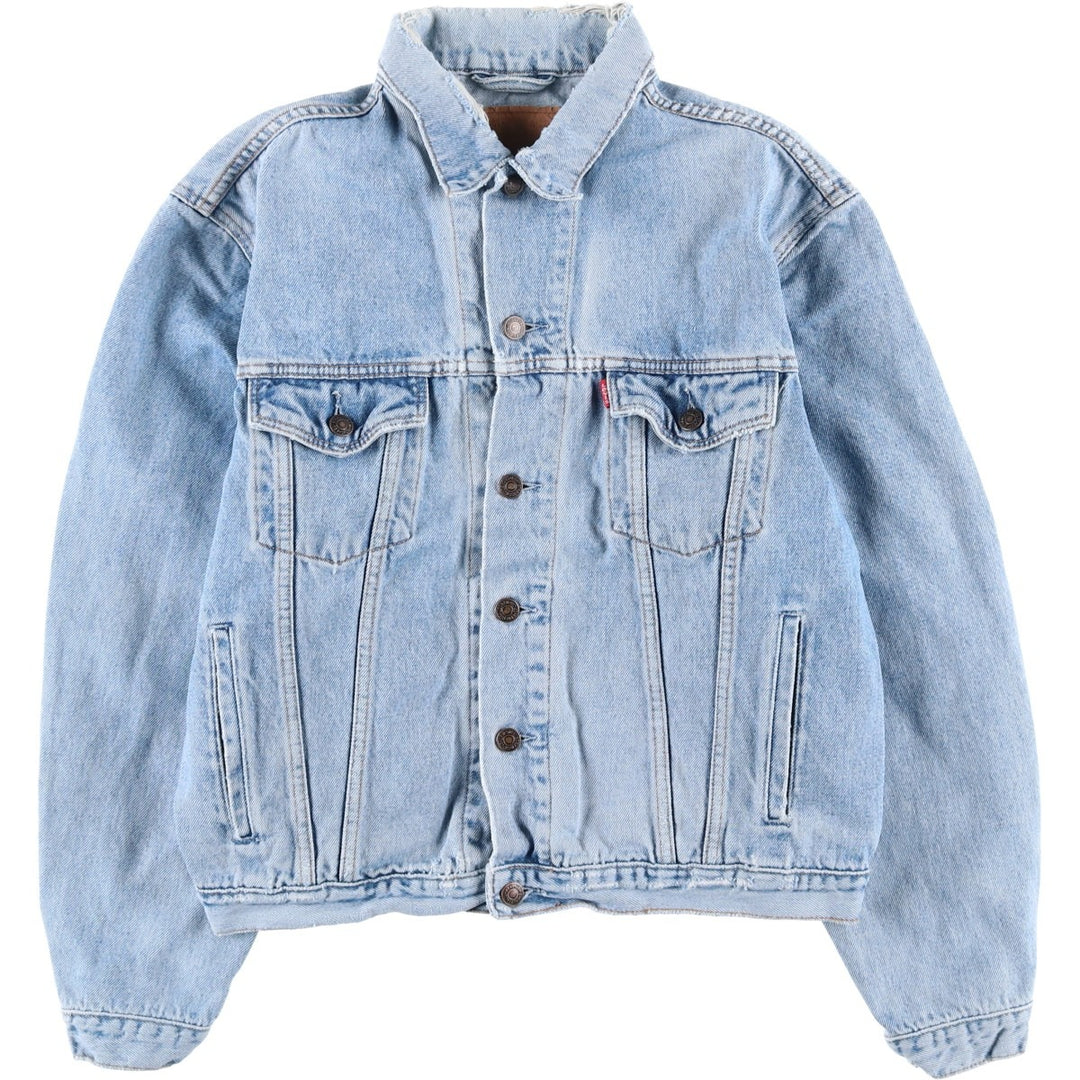 90'S Levi's 70503-0214 denim jacket, denim jacket, men's size L, vintage unclear blue type Vintage Second Hand