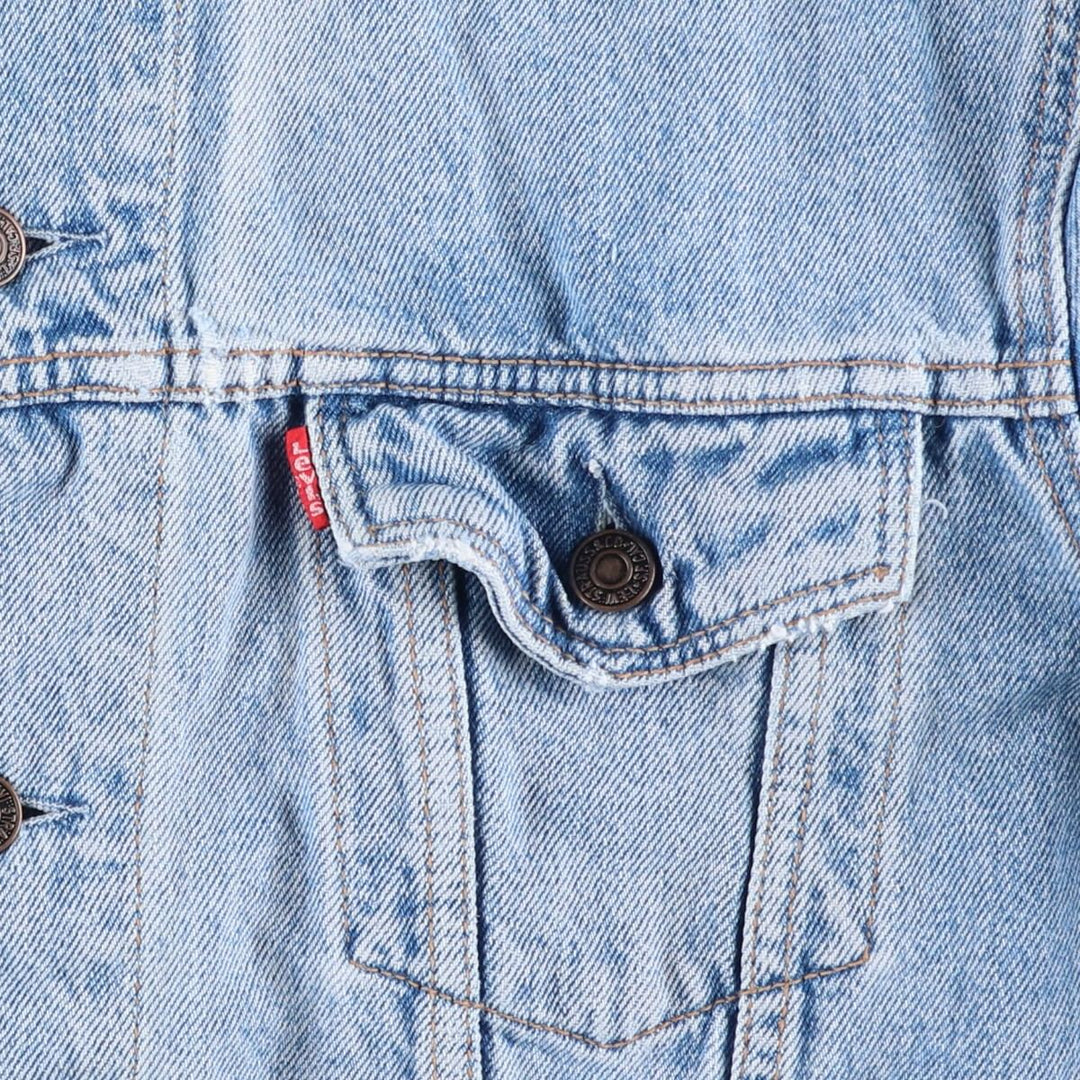 90'S Levi's 70503-0214 denim jacket, denim jacket, men's size L, vintage unclear blue type Vintage Second Hand
