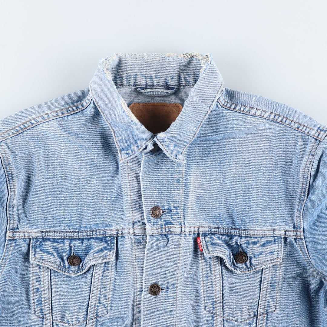 90'S Levi's 70503-0214 denim jacket, denim jacket, men's size L, vintage unclear blue type Vintage Second Hand
