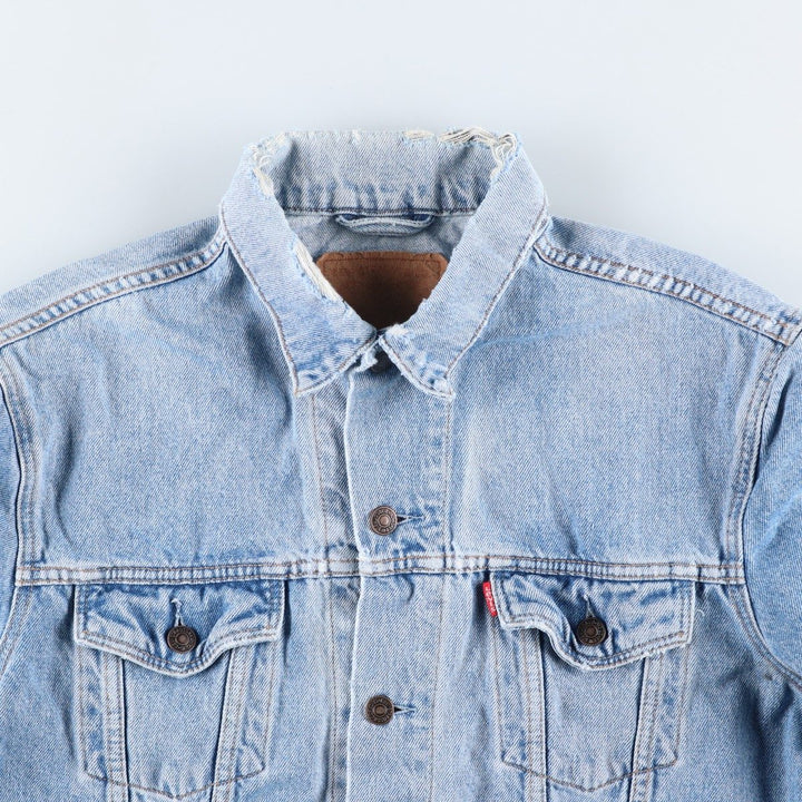 90'S Levi's 70503-0214 denim jacket, denim jacket, men's size L, vintage unclear blue type Vintage Second Hand