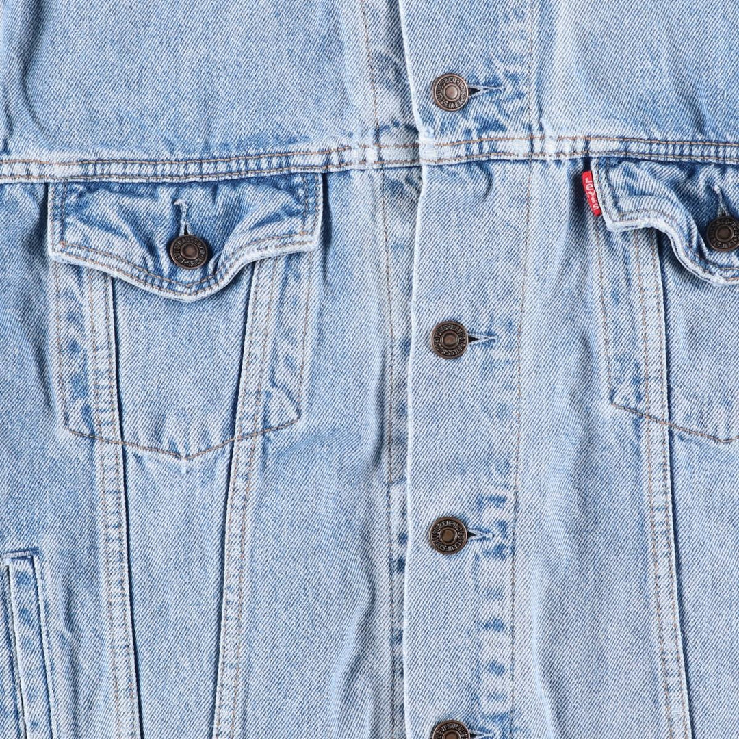 90'S Levi's 70503-0214 denim jacket, denim jacket, men's size L, vintage unclear blue type Vintage Second Hand