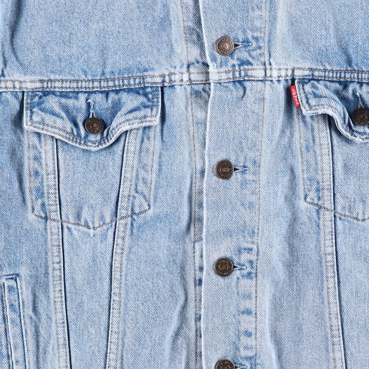 90'S Levi's 70503-0214 denim jacket, denim jacket, men's size L, vintage unclear blue type Vintage Second Hand