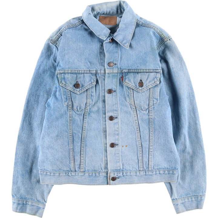 ~90'S Levi's denim jacket, denim jacket, made in the USA, men's size L, vintage cotton blue type Vintage Second Hand