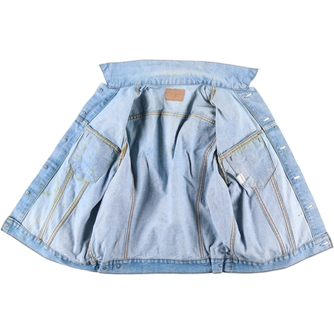 ~90'S Levi's denim jacket, denim jacket, made in the USA, men's size L, vintage cotton blue type Vintage Second Hand
