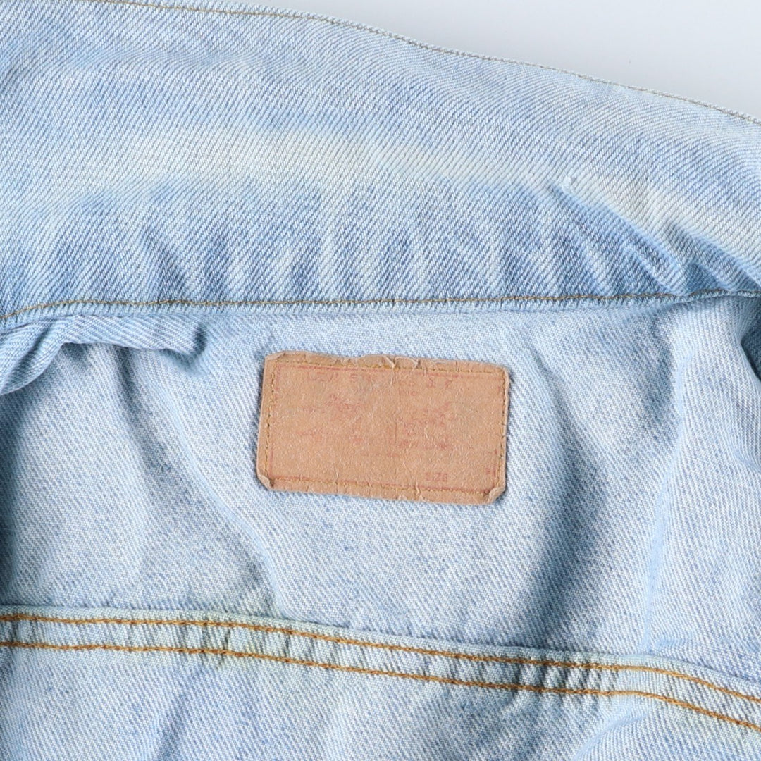 ~90'S Levi's denim jacket, denim jacket, made in the USA, men's size L, vintage cotton blue type Vintage Second Hand