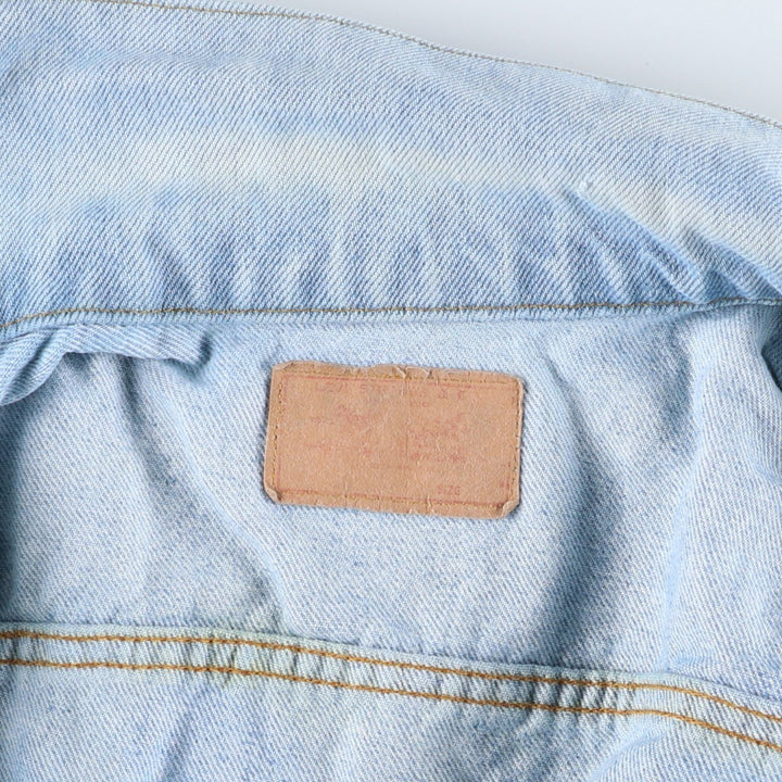 ~90'S Levi's denim jacket, denim jacket, made in the USA, men's size L, vintage cotton blue type Vintage Second Hand