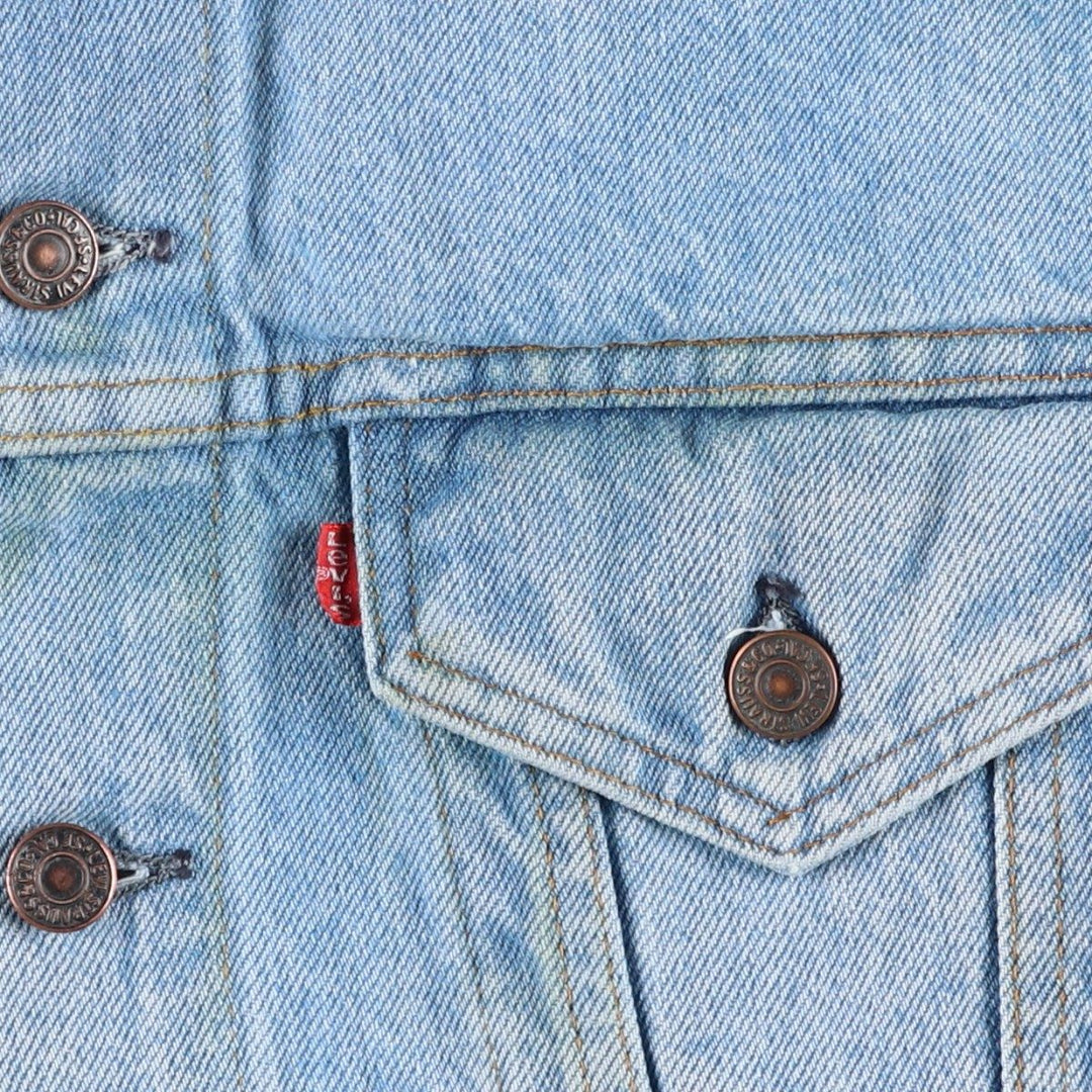 ~90'S Levi's denim jacket, denim jacket, made in the USA, men's size L, vintage cotton blue type Vintage Second Hand
