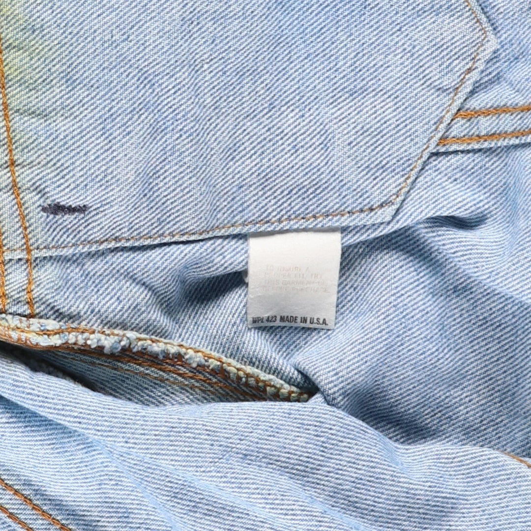 ~90'S Levi's denim jacket, denim jacket, made in the USA, men's size L, vintage cotton blue type Vintage Second Hand