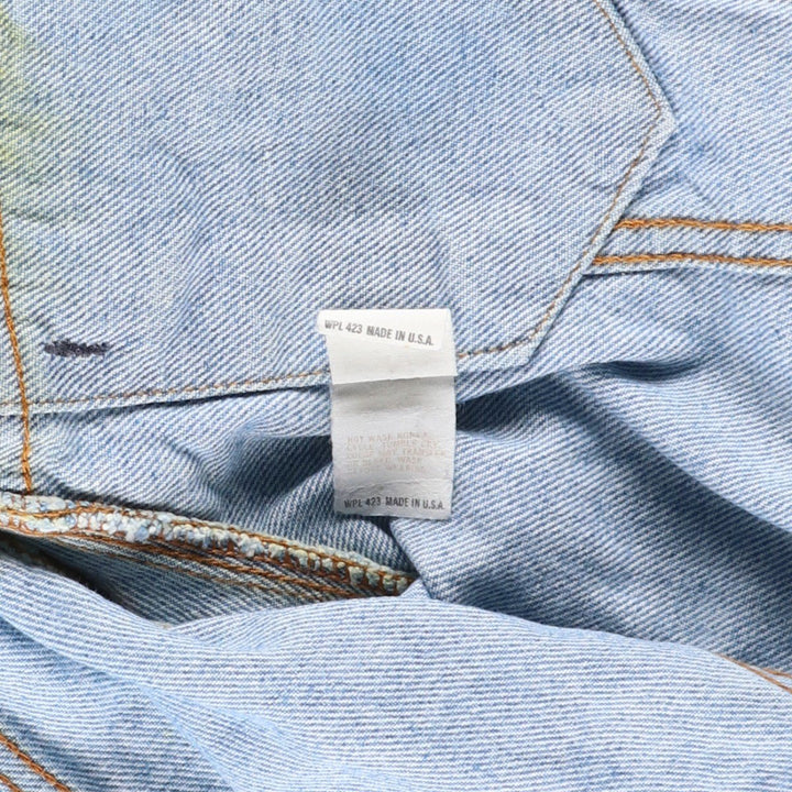 ~90'S Levi's denim jacket, denim jacket, made in the USA, men's size L, vintage cotton blue type Vintage Second Hand