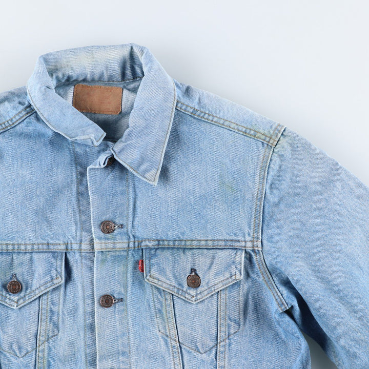 ~90'S Levi's denim jacket, denim jacket, made in the USA, men's size L, vintage cotton blue type Vintage Second Hand