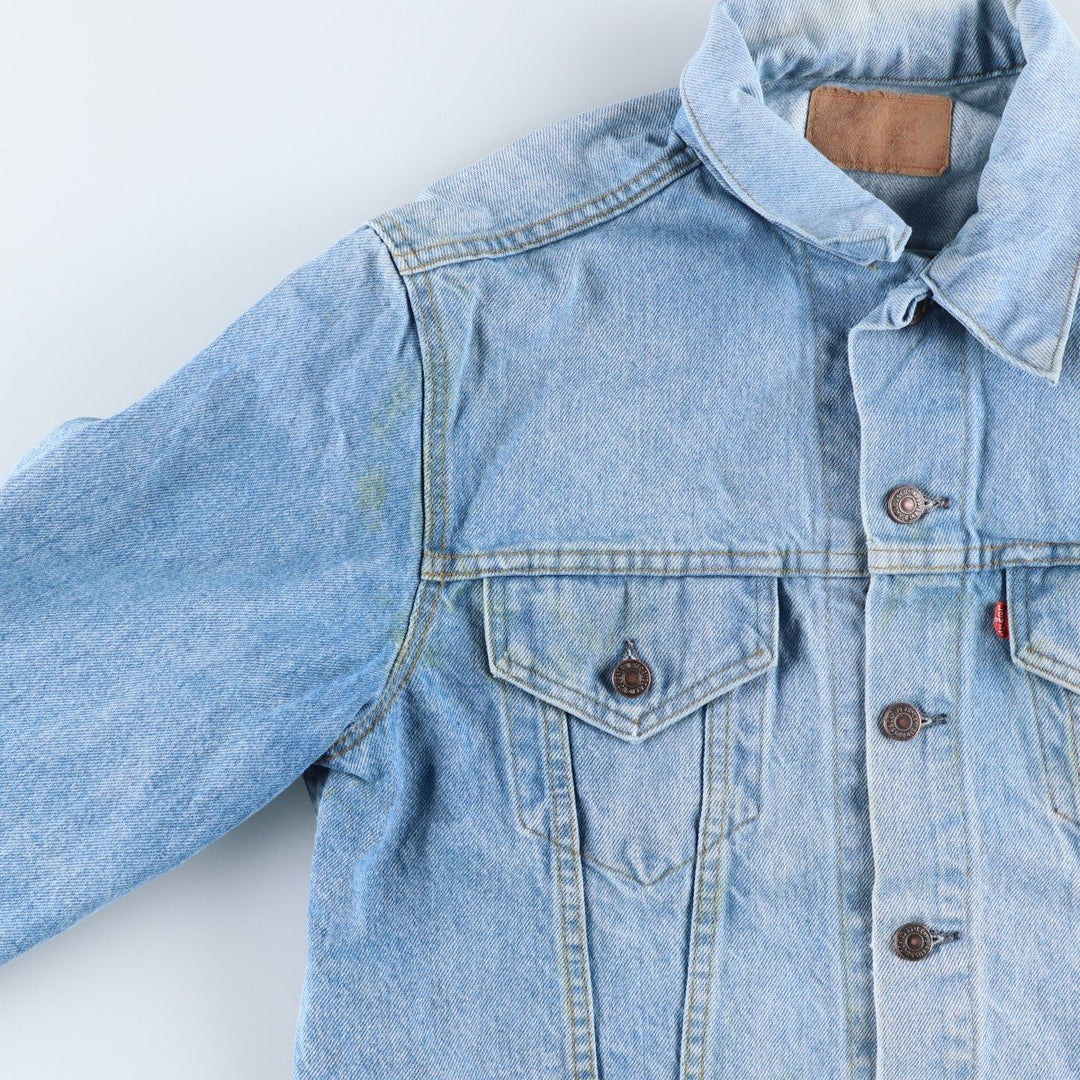~90'S Levi's denim jacket, denim jacket, made in the USA, men's size L, vintage cotton blue type Vintage Second Hand