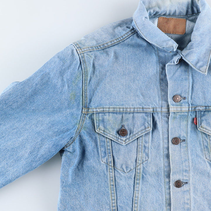 ~90'S Levi's denim jacket, denim jacket, made in the USA, men's size L, vintage cotton blue type Vintage Second Hand