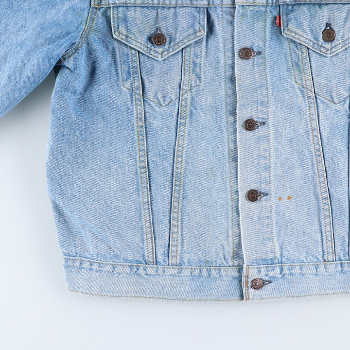 ~90'S Levi's denim jacket, denim jacket, made in the USA, men's size L, vintage cotton blue type Vintage Second Hand