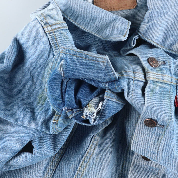 ~90'S Levi's denim jacket, denim jacket, made in the USA, men's size L, vintage cotton blue type Vintage Second Hand