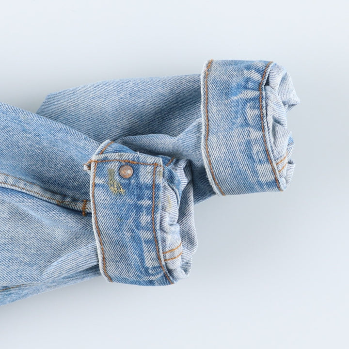 ~90'S Levi's denim jacket, denim jacket, made in the USA, men's size L, vintage cotton blue type Vintage Second Hand