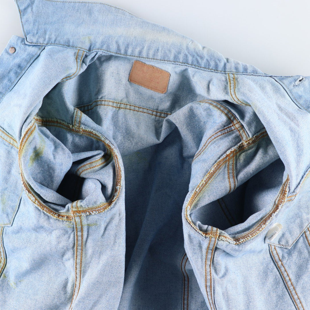~90'S Levi's denim jacket, denim jacket, made in the USA, men's size L, vintage cotton blue type Vintage Second Hand