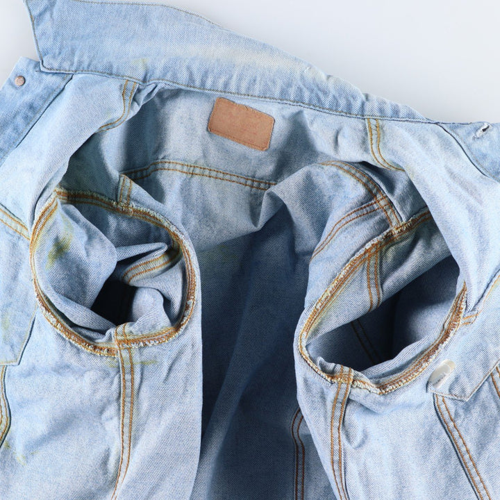 ~90'S Levi's denim jacket, denim jacket, made in the USA, men's size L, vintage cotton blue type Vintage Second Hand