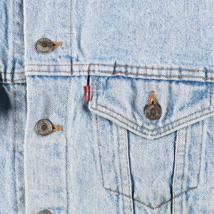 90'S Levi's 70507-4890 denim jacket, denim jacket, made in the USA, men's size L, vintage cotton blue type Vintage Second Hand