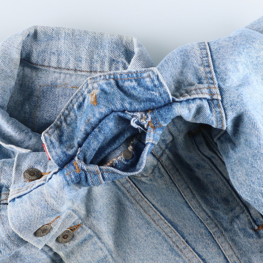 90'S Levi's 70507-4890 denim jacket, denim jacket, made in the USA, men's size L, vintage cotton blue type Vintage Second Hand
