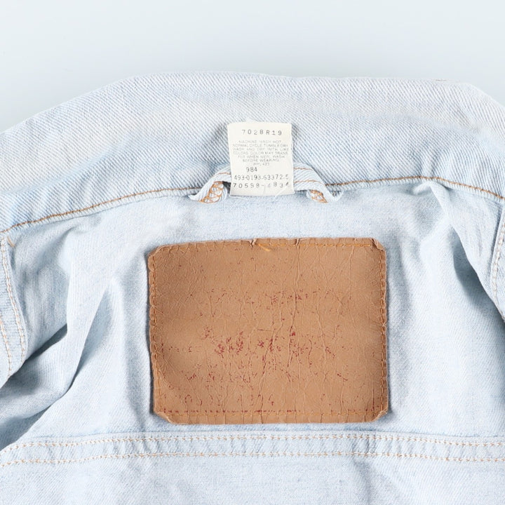 90'S Levi's 70598-4834 Denim Jacket, Men's Size XL, Vintage cotton blue type Vintage Second Hand