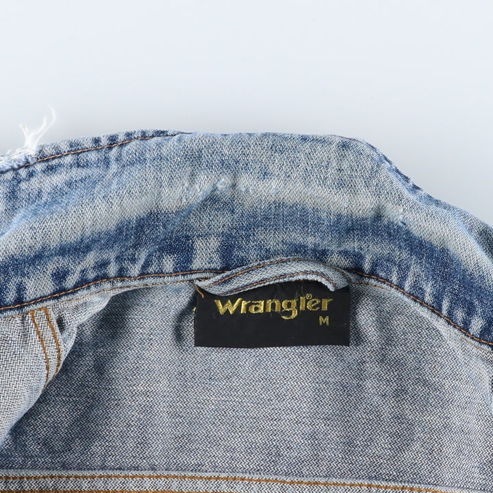 Vintage 1980'S Wrangler denim jacket, size M, men's cotton blue type Vintage Second Hand