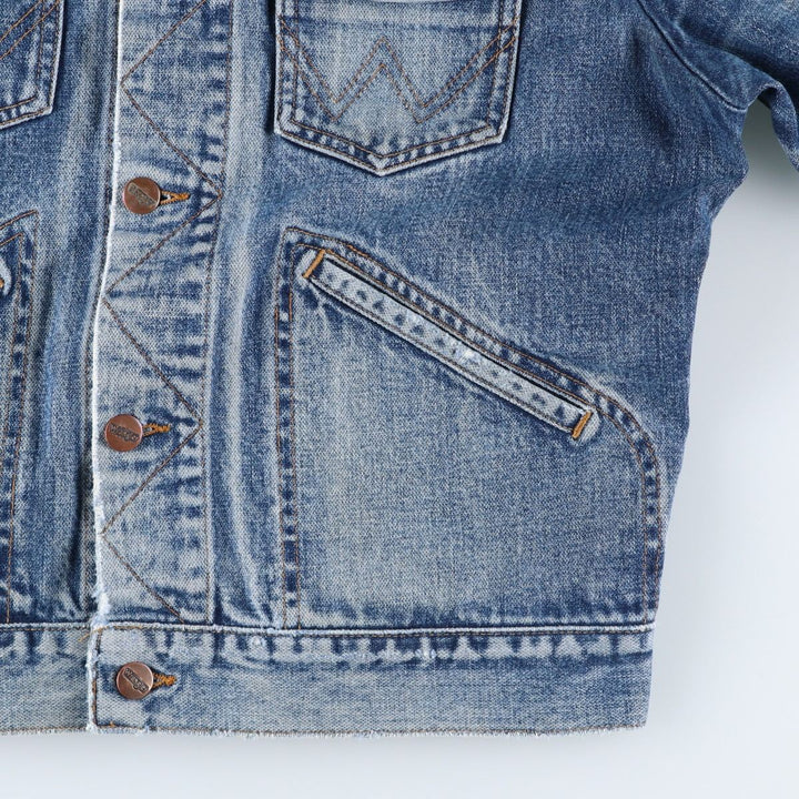 Vintage 1980'S Wrangler denim jacket, size M, men's cotton blue type Vintage Second Hand