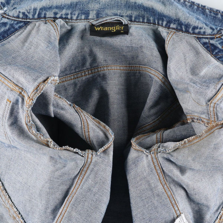 Vintage 1980'S Wrangler denim jacket, size M, men's cotton blue type Vintage Second Hand