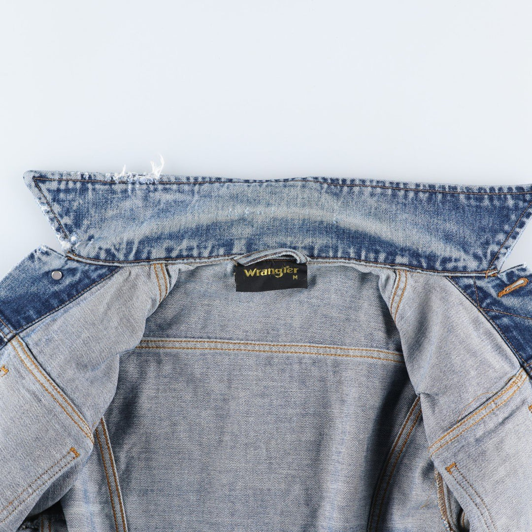 Vintage 1980'S Wrangler denim jacket, size M, men's cotton blue type Vintage Second Hand