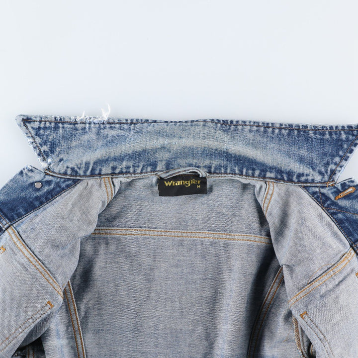 Vintage 1980'S Wrangler denim jacket, size M, men's cotton blue type Vintage Second Hand