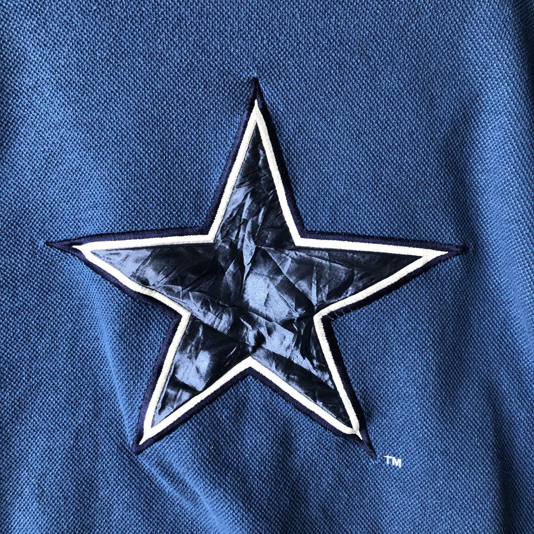 Vintage 90'S Starter NFL Dallas Cowboys Thermal Sweatshirt, Men's Size XL polyester blue type Vintage Second Hand