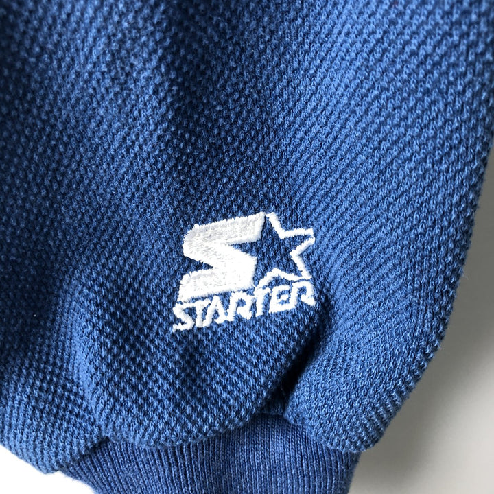 Vintage 90'S Starter NFL Dallas Cowboys Thermal Sweatshirt, Men's Size XL polyester blue type Vintage Second Hand
