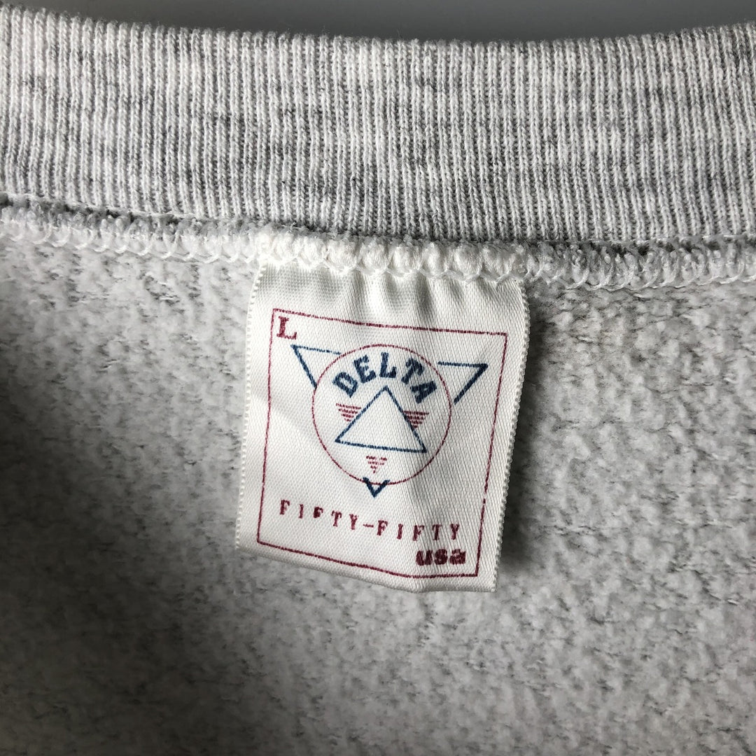 Vintage 90'S Delta NFL Dallas Cowboys print sweatshirt, Made in USA, Men's Size Large polyester gray type Vintage Second Hand