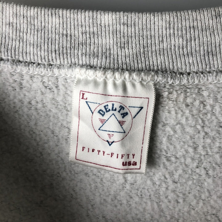 Vintage 90'S Delta NFL Dallas Cowboys print sweatshirt, Made in USA, Men's Size Large polyester gray type Vintage Second Hand